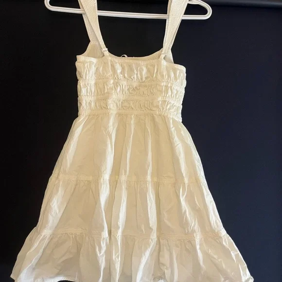Aritzia White Flowy Mini Dress - Picture 2 of 3